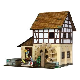 Walachia Dřevěná slepovací stavebnice Hrázděný vodní mlýn